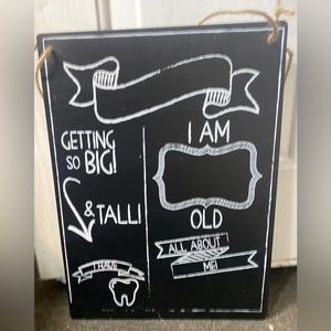 All about me chalkboard